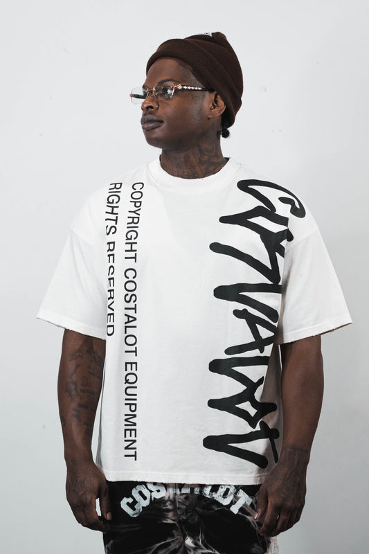 Costalot "Graffiti" Tee — Bone