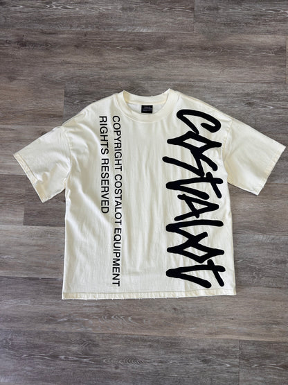 Costalot "Graffiti" Tee — Bone